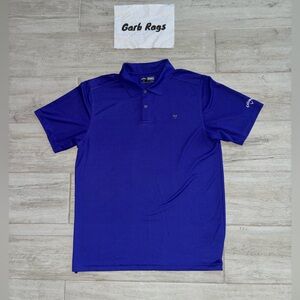 Callaway Golf Polo Men's Size XXL 2XL Blue Opti Dry Pullover  Shirt Athleticwear
